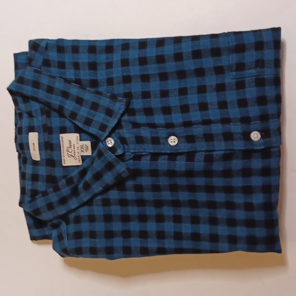 Ralph Lauren BLAKE Gingham Check Long Sleeve Button-Down Check Shirt, Men's Size L cotton brown type Vintage Second Hand